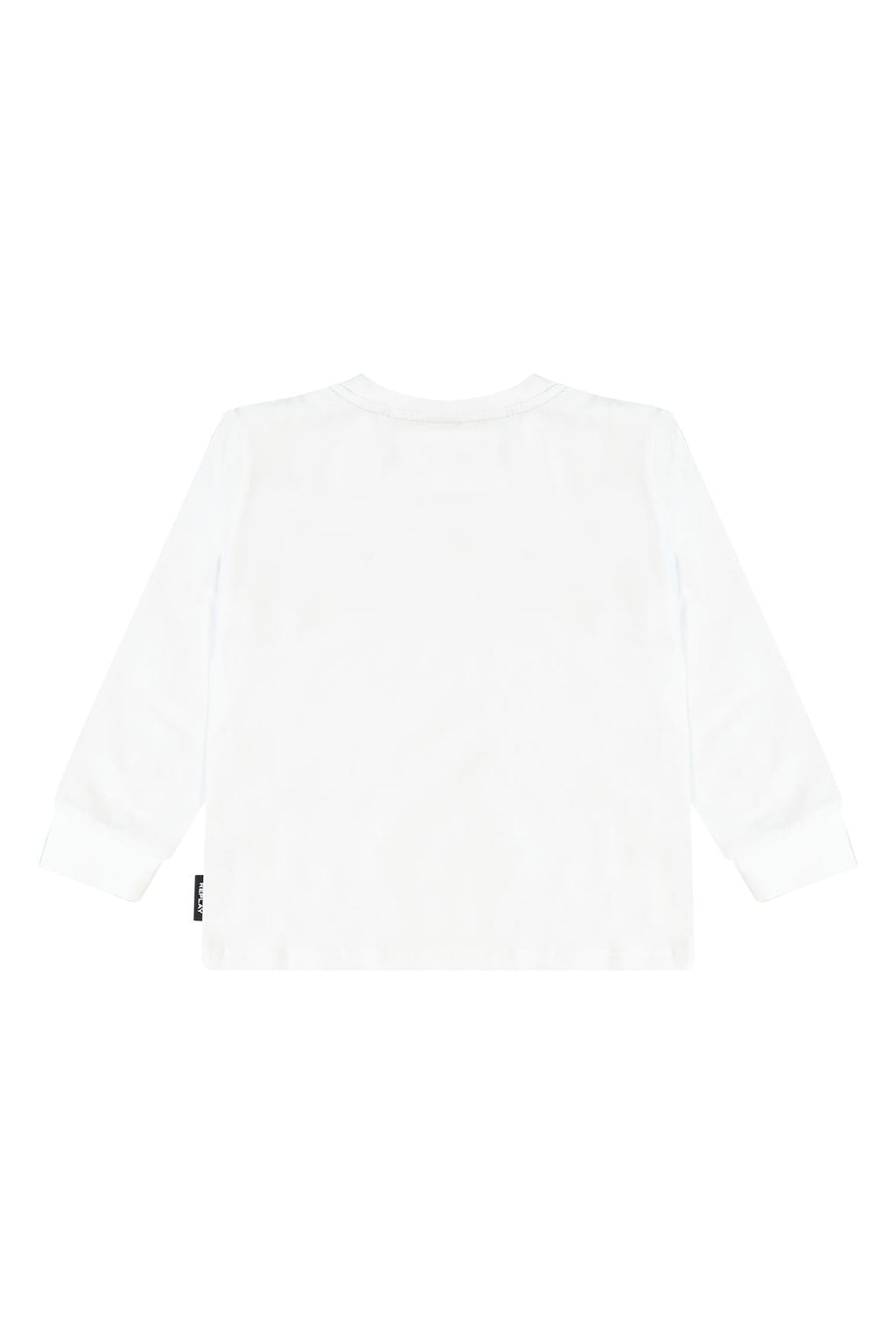 חולצת טישרט REPLAY לוגו קטן באמצע לתינוקות WHITE / 3-6M