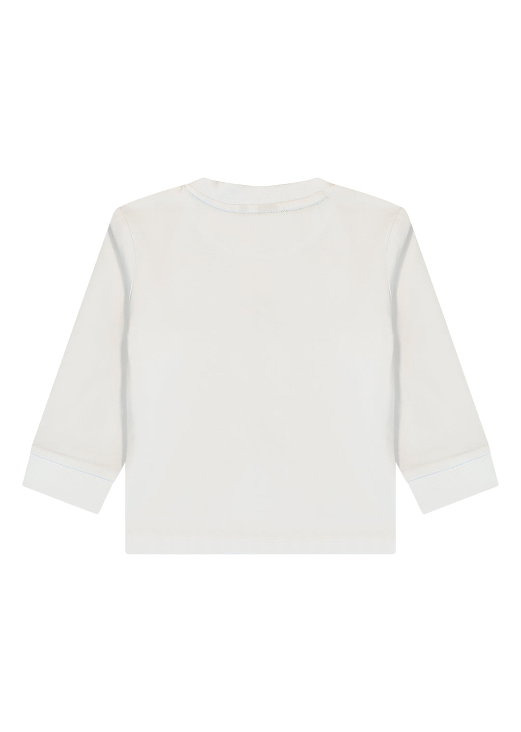 חולצת טישרט REPLAY עם תג מיתוג נקי לתינוקות WHITE / 3-6M