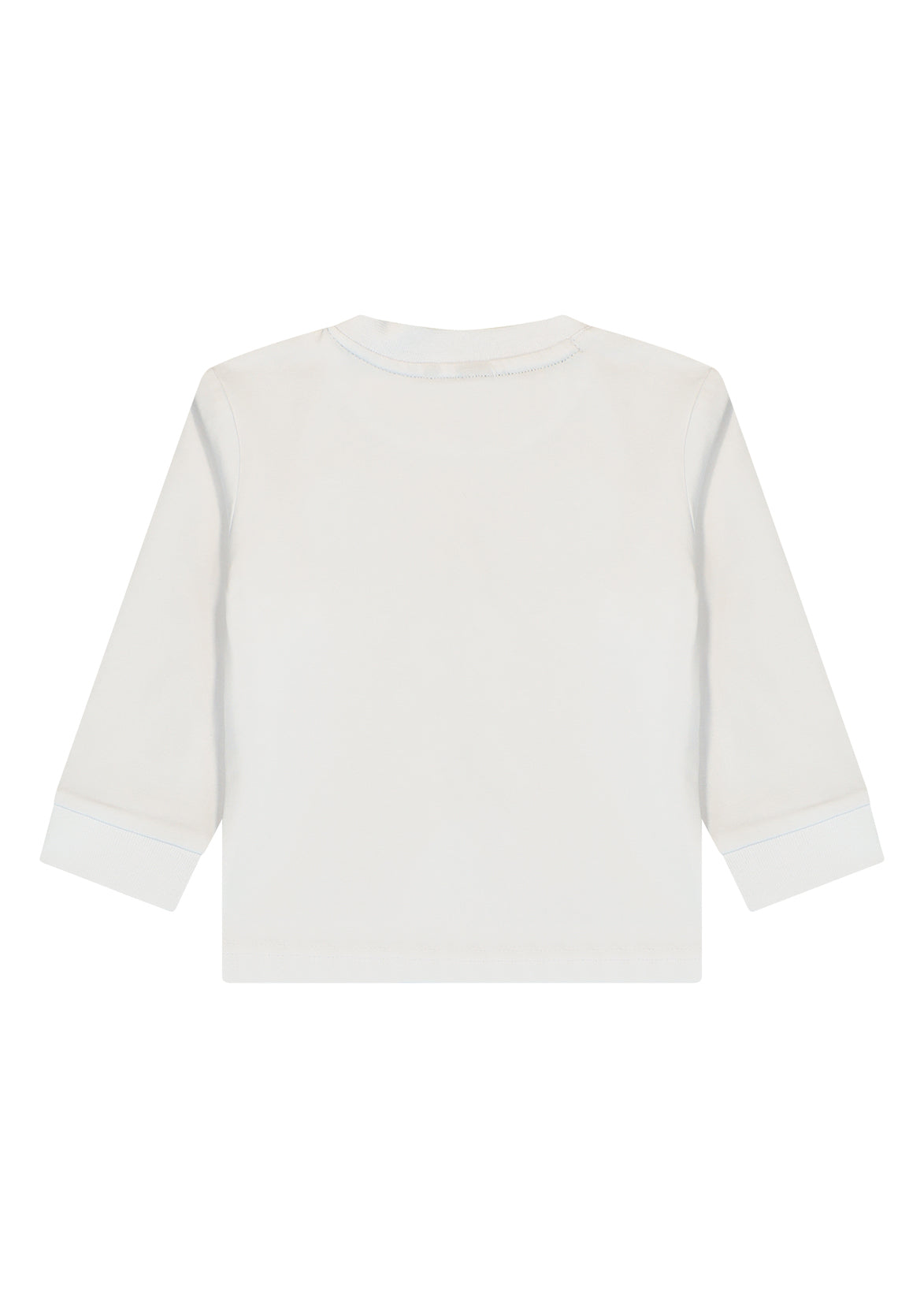 חולצת טישרט REPLAY עם תג מיתוג נקי לתינוקות WHITE / 3-6M