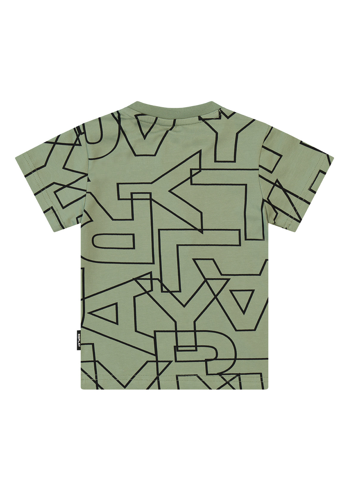 חולצת טישרט REPLAY עם הדפס אול אובר גרפי  לתינוקות Green / 3-6M