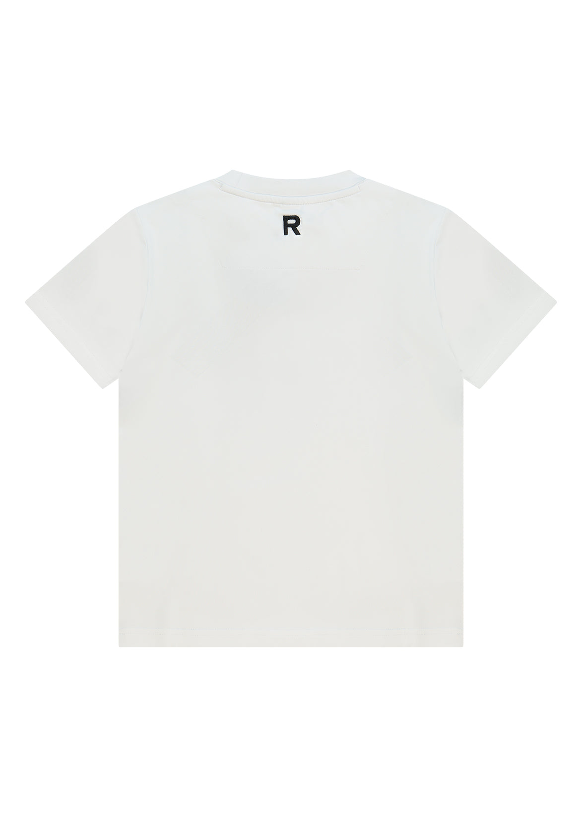 חולצת טישרט REPLAY בסיס עם לוגו קטן בחזה תג קטן לתינוקות WHITE / 3-6M