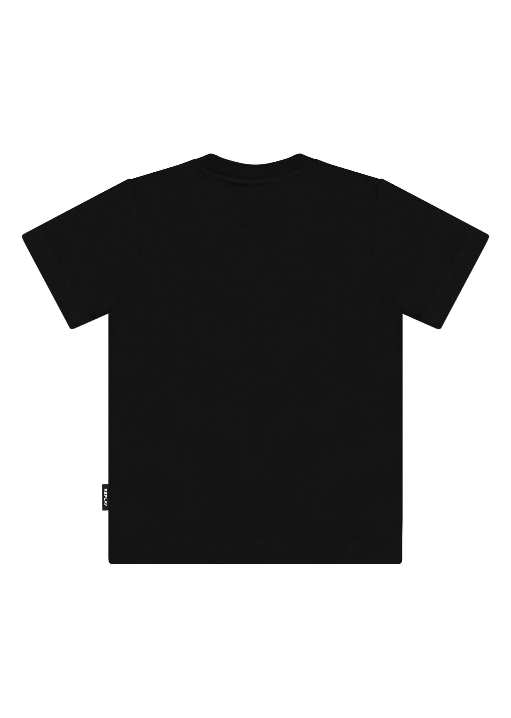 חולצת טישרט REPLAY בסיס עם לוגו קטן בחזה לתינוקות BLACK / 3-6M