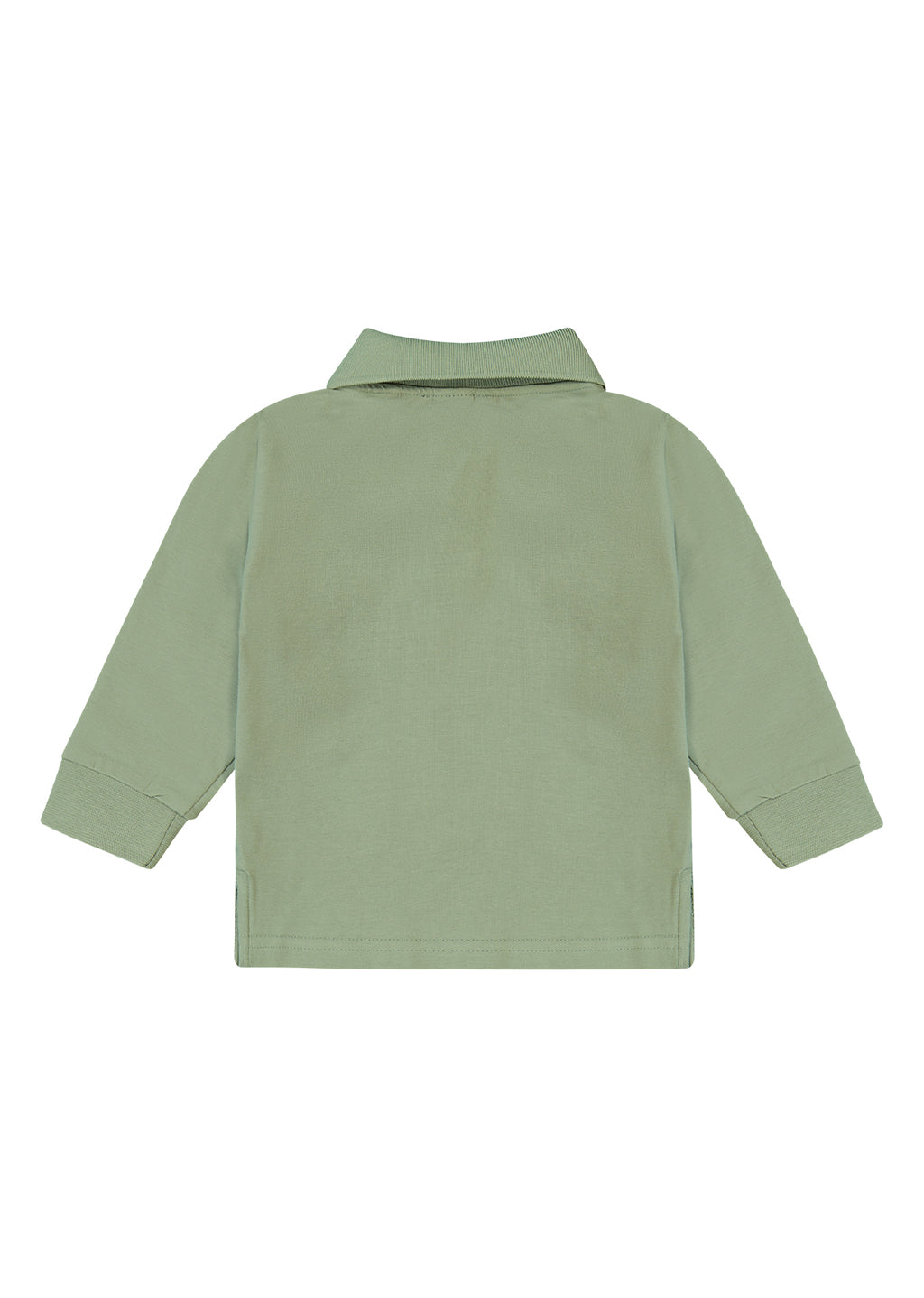 חולצת צווארון REPLAY שרוול ארוך לוגו מותגלתינוקות Green / 3-6M