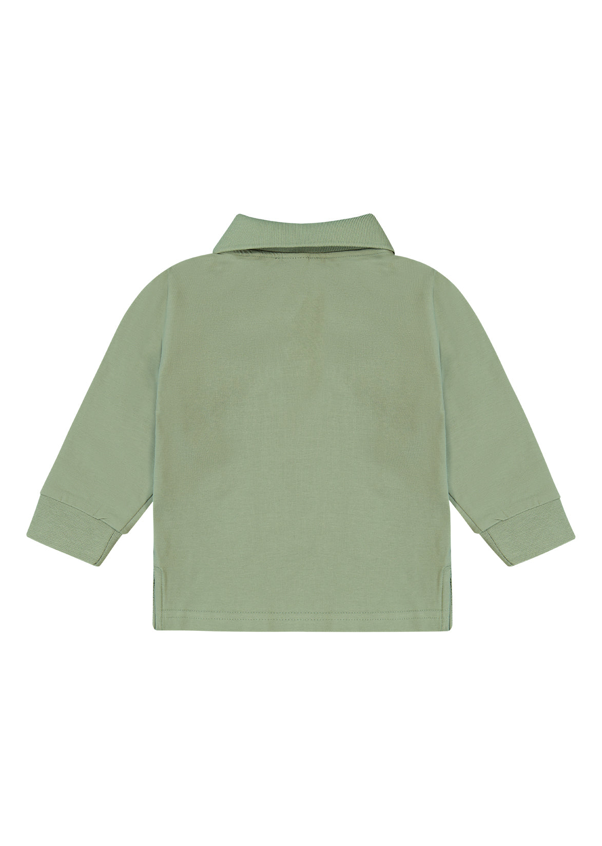 חולצת צווארון REPLAY שרוול ארוך לוגו מותגלתינוקות Green / 3-6M