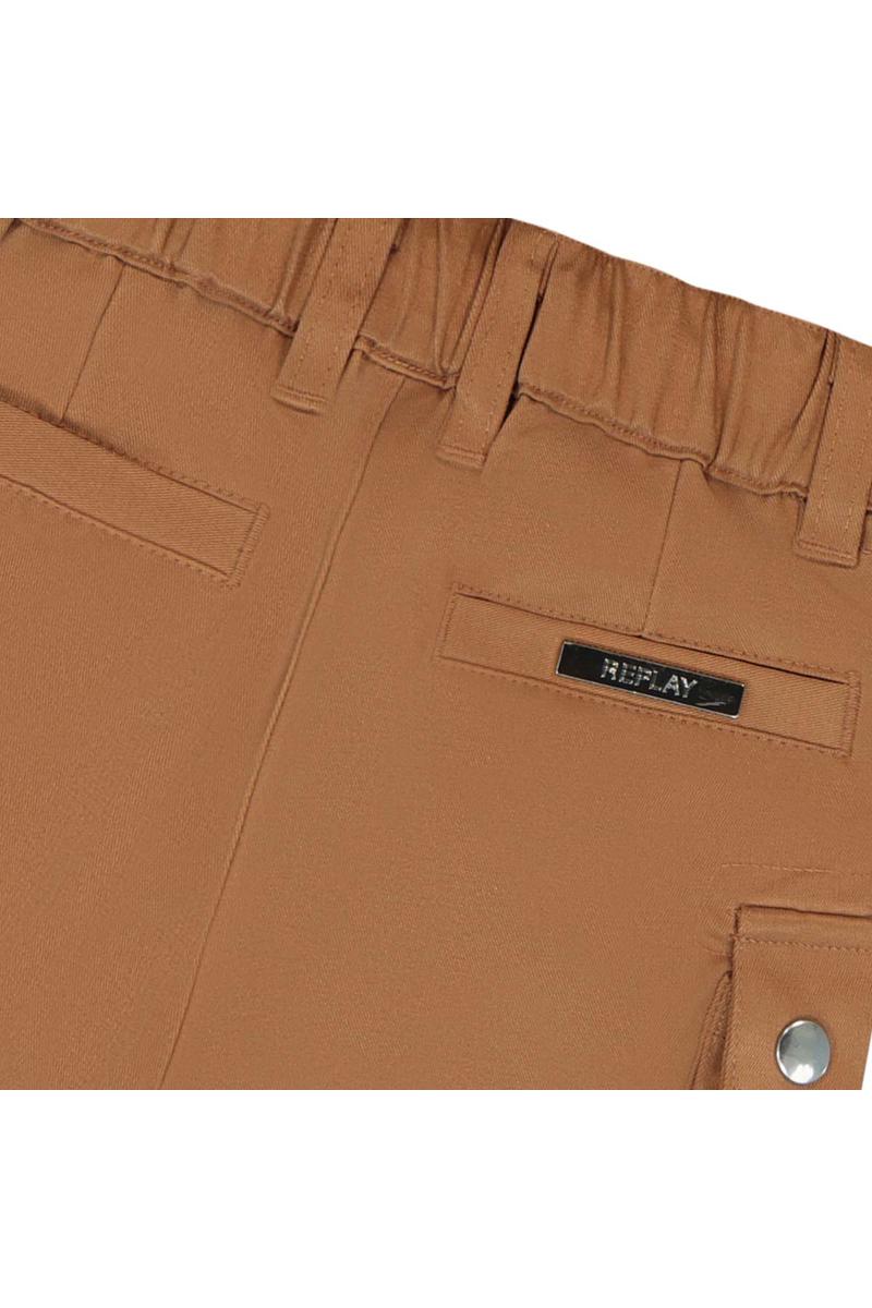 מכנסי ברמודה REPLAY כיסים בצד לילדים Brown / 3-6M
