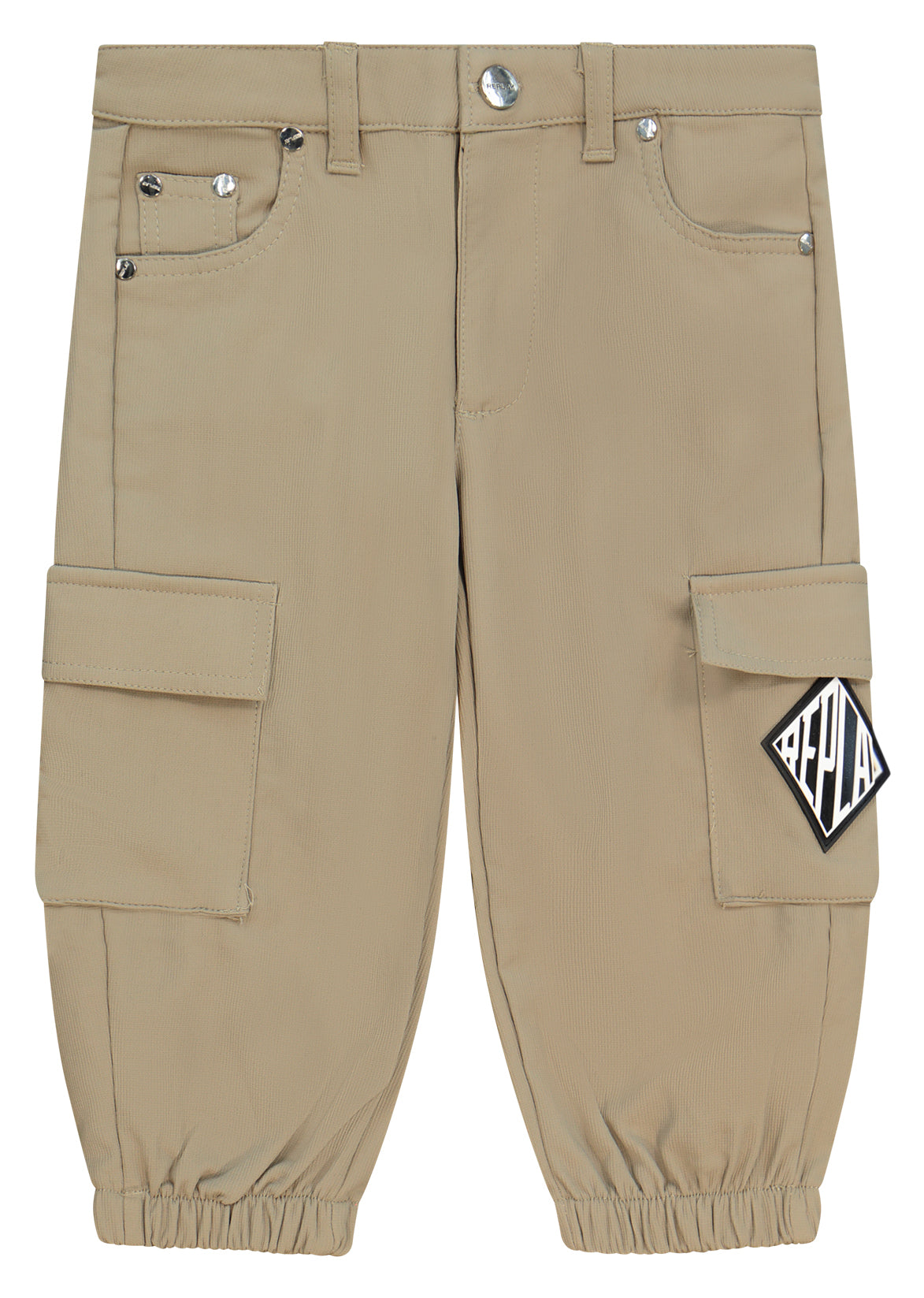 מכנסי דגמ״ח REPLAY עם כיסי צד גדולים  לתינוקות BEIGE / 3-6M