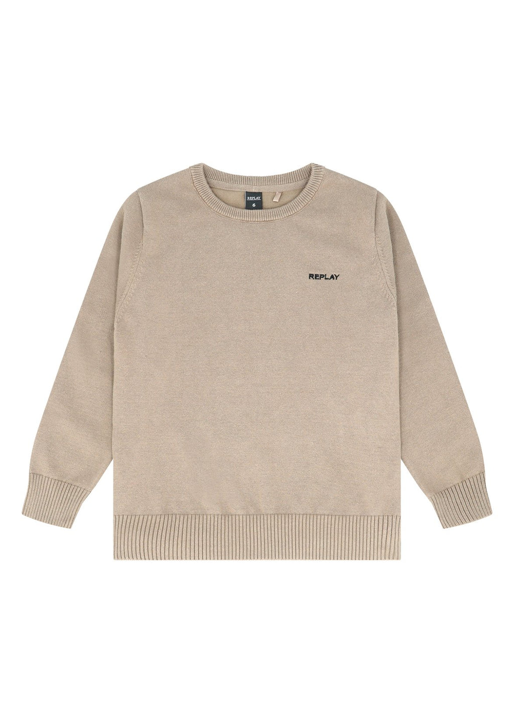 סווטשירט REPLAY לוגו מותג בצד לילדים BROWN / 4Y