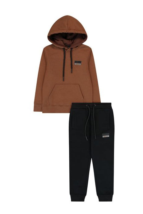 חליפת טרנינג REPLAY כיס באמצע לילדים BROWN / 2Y