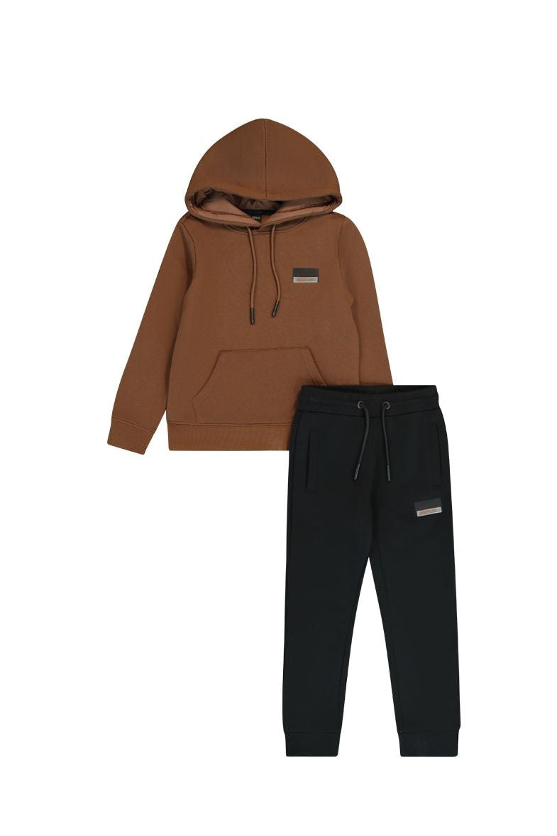 חליפת טרנינג REPLAY כיס באמצע לילדים BROWN / 2Y