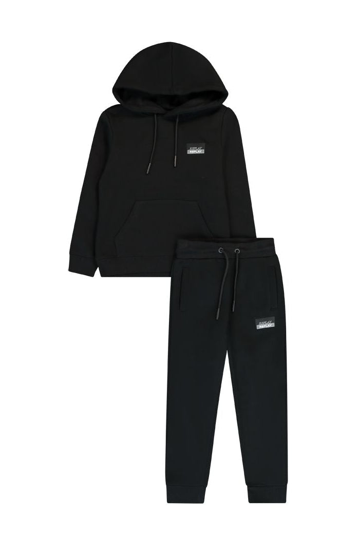 חליפת טרנינג REPLAY כיס באמצע לילדים BLACK / 2Y