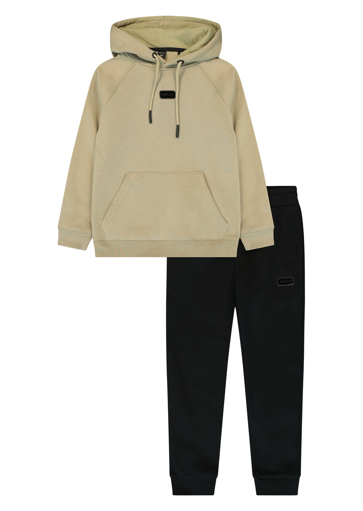 חליפת טרנינג REPLAY כיס באמצע לילדים BEIGE / 2Y