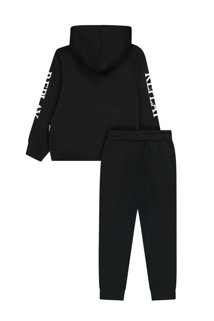 חליפת טרנינג REPLAY לוגו מותג בשרוול לילדים