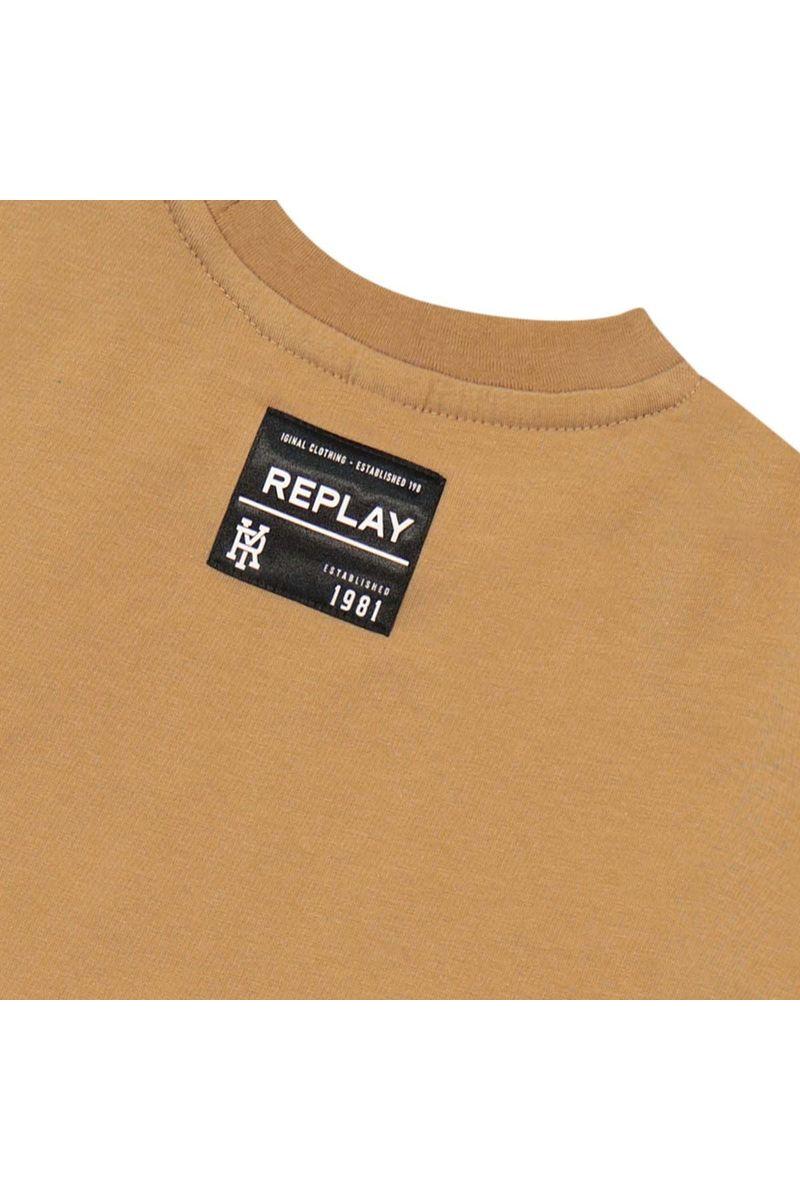 חולצת טישירט REPLAY לוגו מותג בצד לילדים