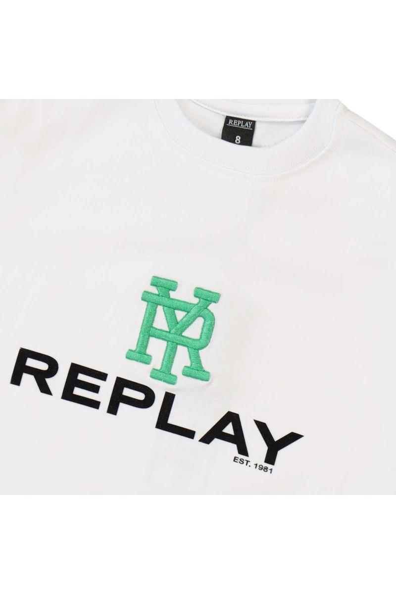 חולצת טישירט REPLAY הדפס לוגו מותג לילדים