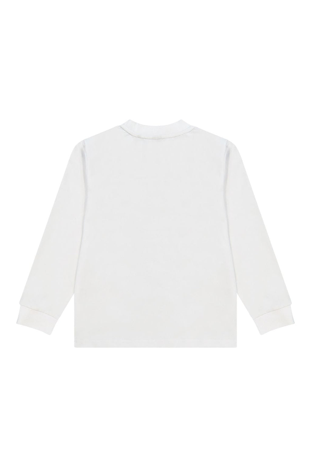 חולצת טישרט REPLAY לוגו מודפס באמצע לילדים WHITE / 4Y