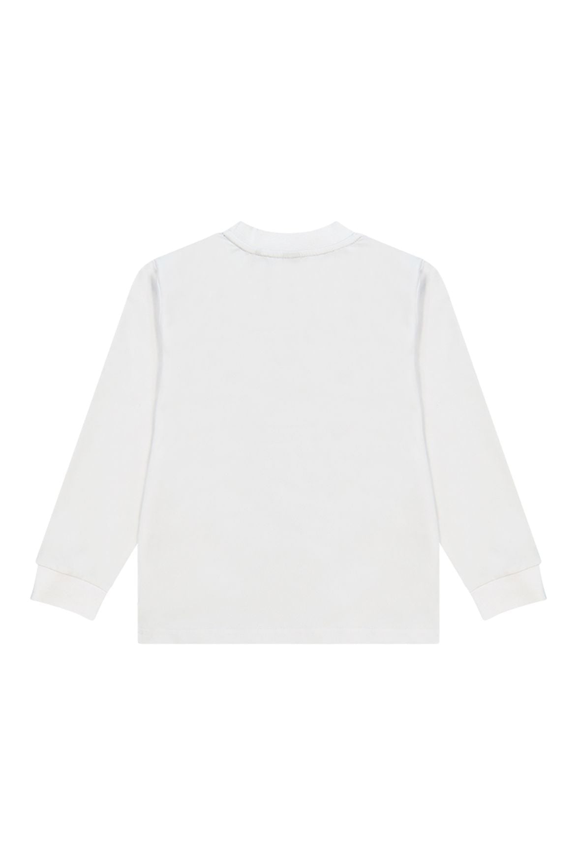 חולצת טישרט REPLAY לוגו מודפס באמצע לילדים WHITE / 4Y