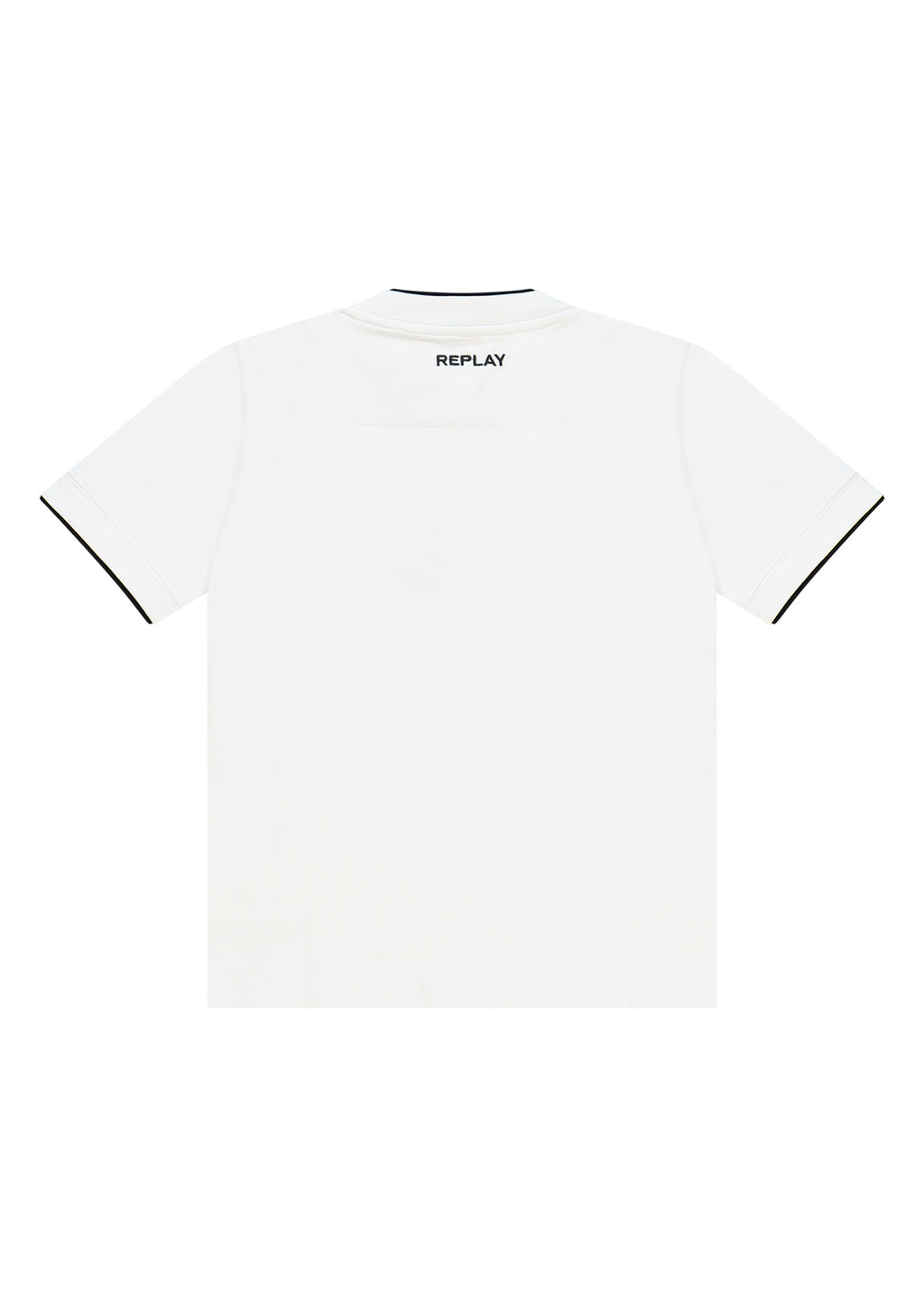 חולצת טישרט REPLAY קלאסי עם לוגו קטן בחזה לילדים WHITE / 4Y