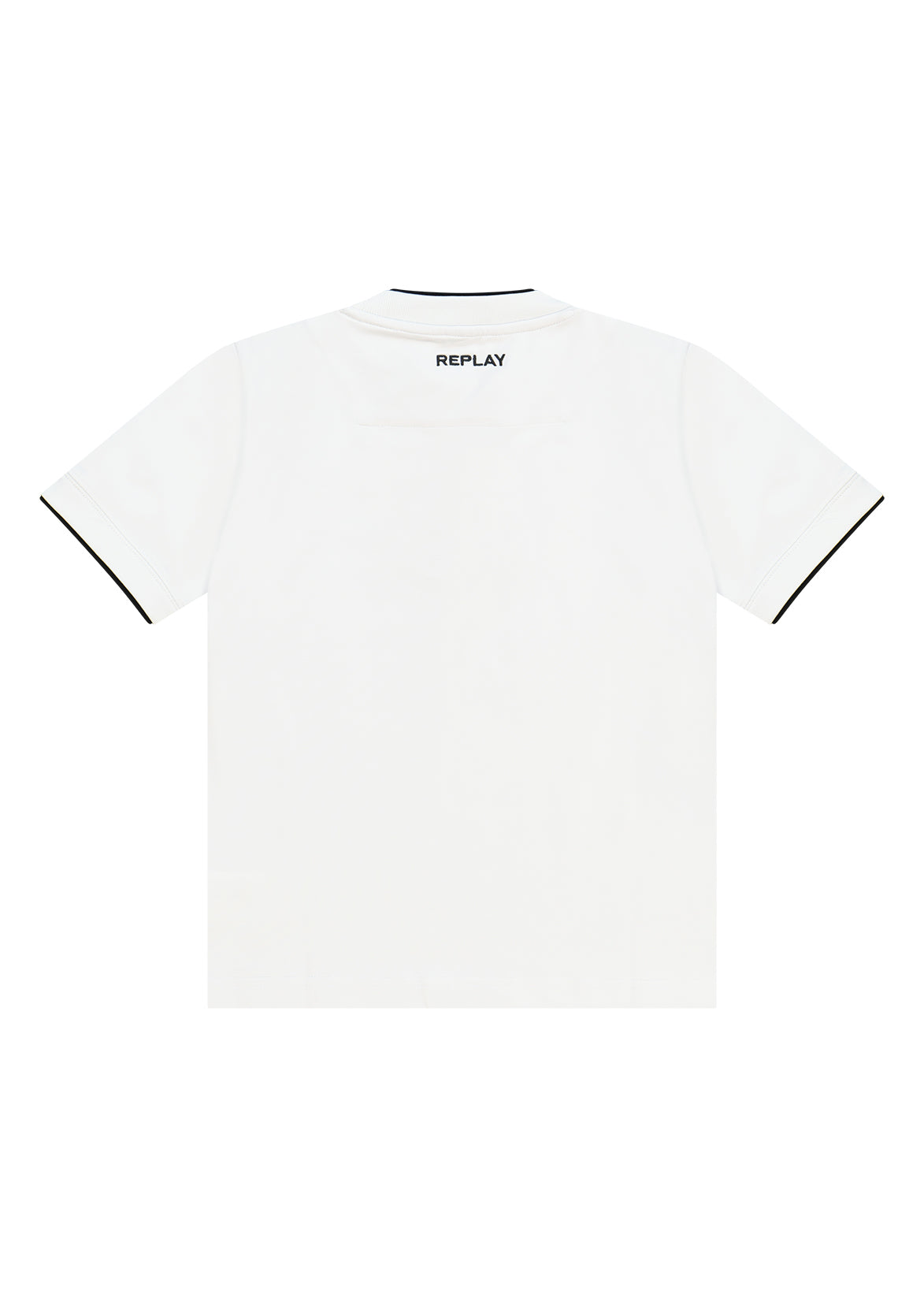 חולצת טישרט REPLAY קלאסי עם לוגו קטן בחזה לילדים WHITE / 4Y