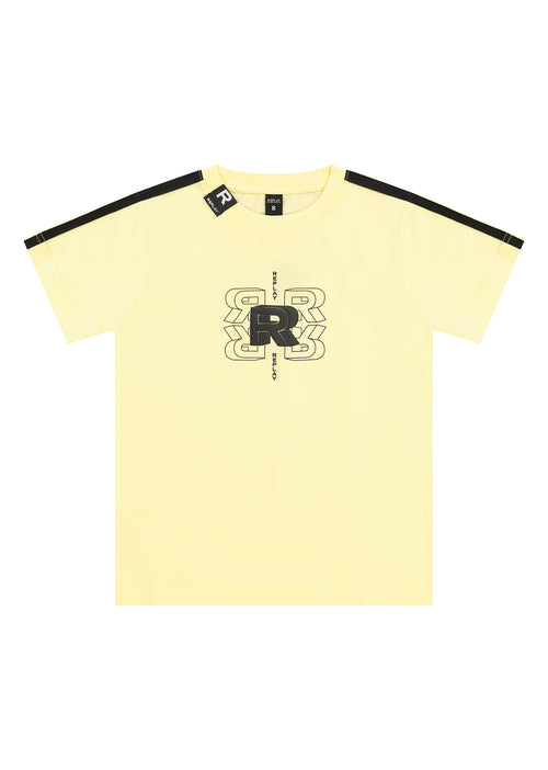 חולצת טישרט REPLAY עם פאץ׳ מרובע בחזה לילדים Yellow / 2Y