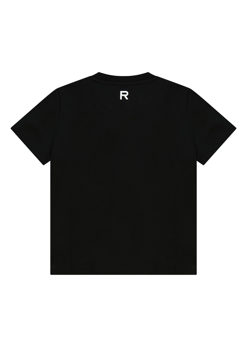 חולצת טישרט REPLAY בסיס עם לוגו קטן קדמי לילדים BLACK / 2Y