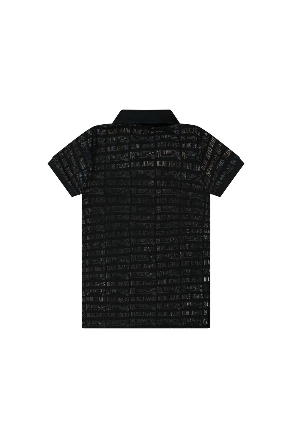 חולצת צווארון REPLAY בעיצוב ייחודי לילדים Black / 4Y