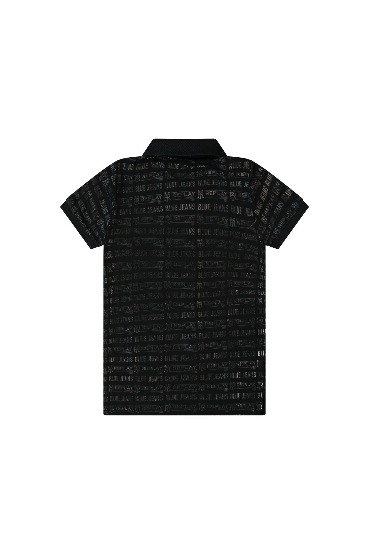 חולצת צווארון REPLAY בעיצוב ייחודי לילדים Black / 4Y