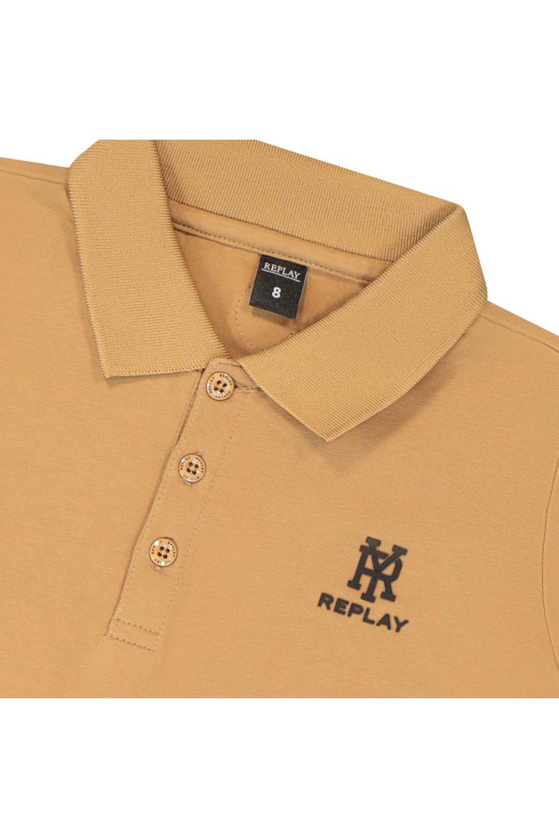 חולצת צווארון REPLAY לוגו מותג בצד לילדים