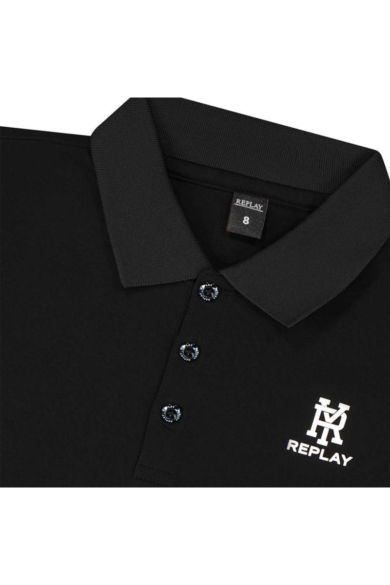 חולצת צווארון REPLAY לוגו מותג בצד לילדים