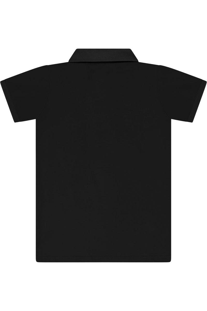 חולצת צווארון REPLAY הדפס לוגו מלא לילדים