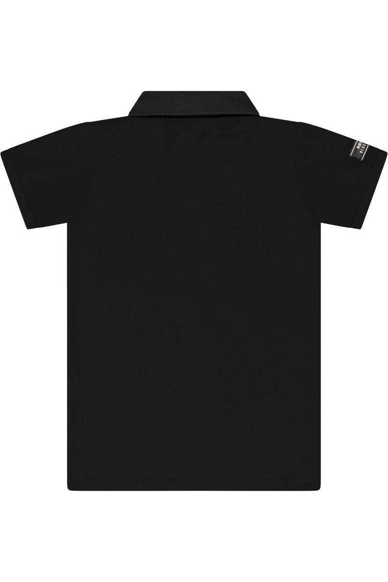 חולצת צווארון REPLAY לוגו פאץ' בצד לילדים