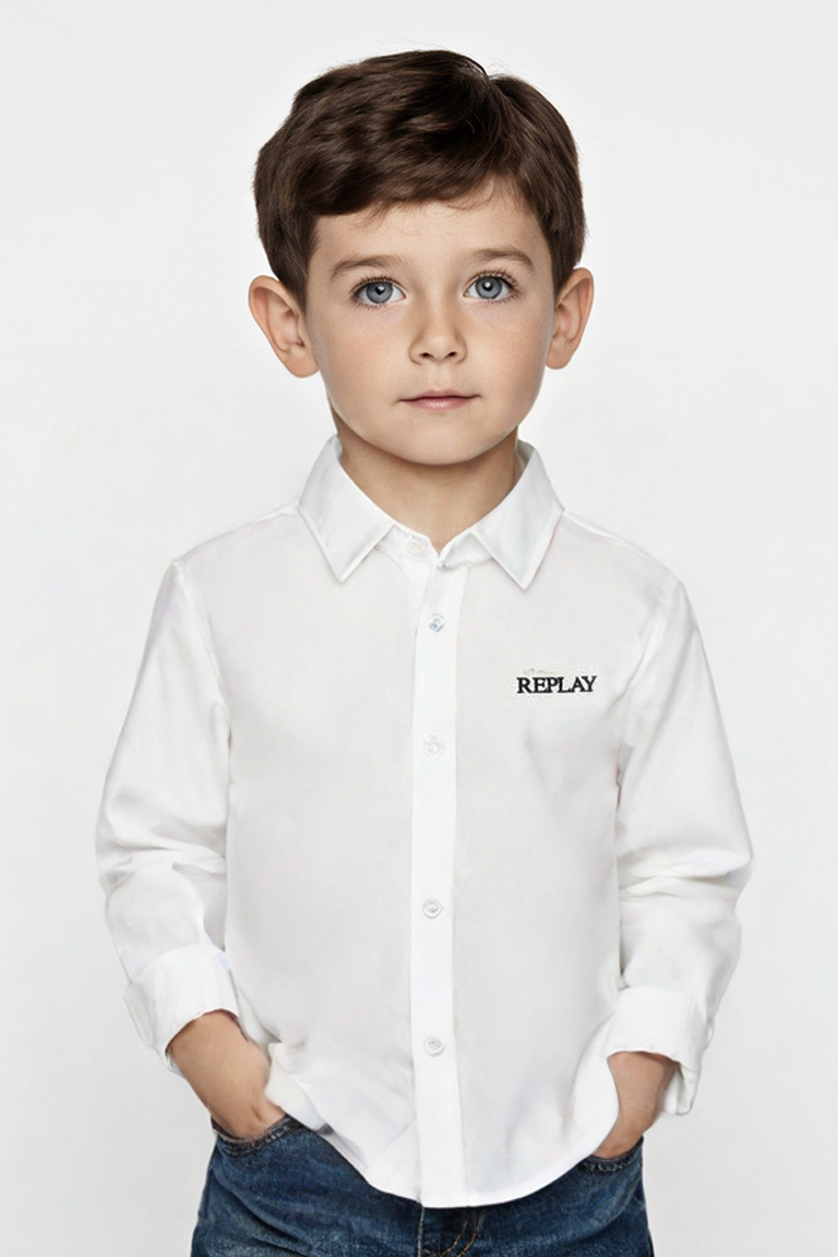 חולצה מכופתרת REPLAY קלאסית לילדים