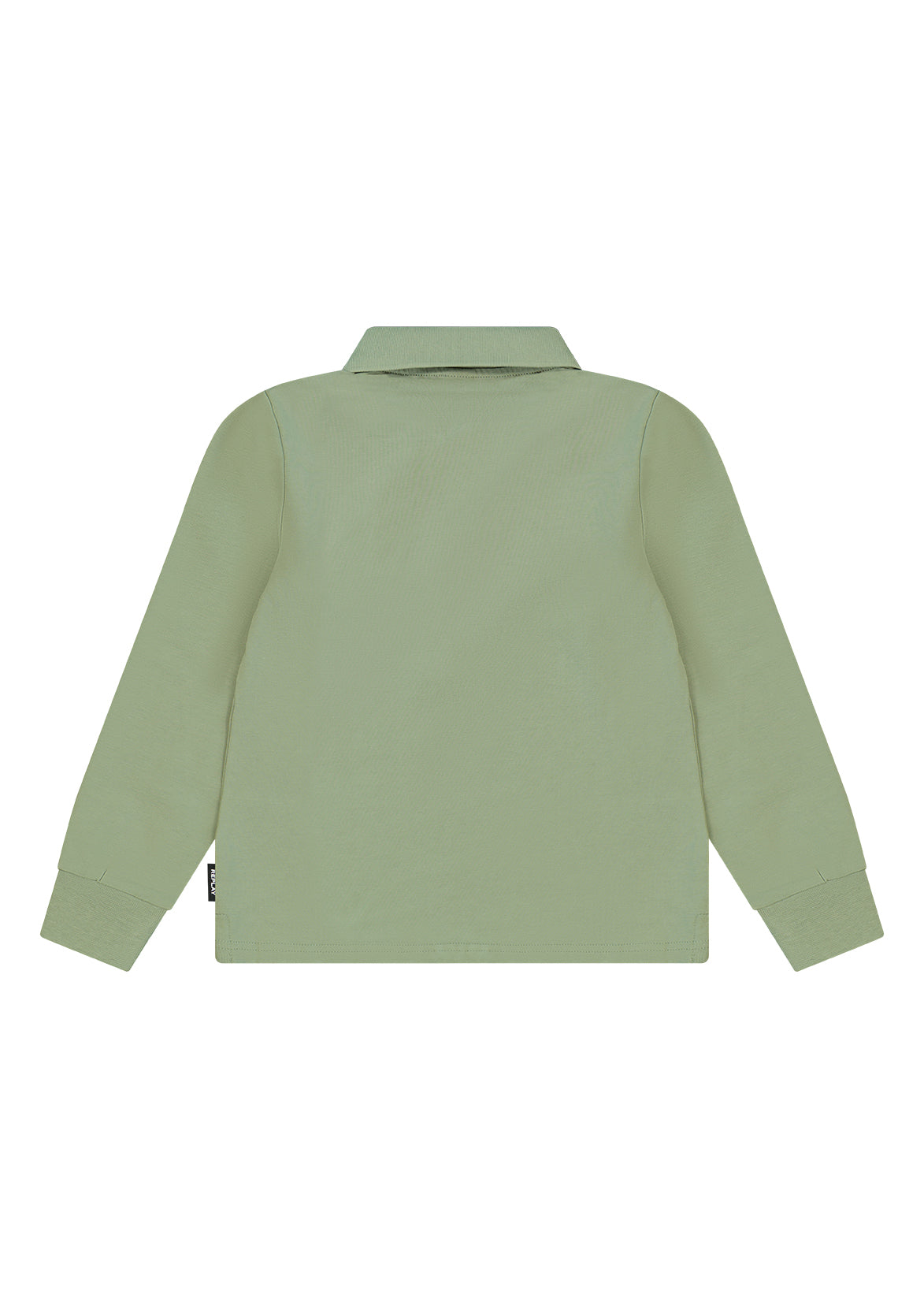 חולצת צווארון REPLAY שרוול ארוך לוגו מותגלילדים Green / 4Y