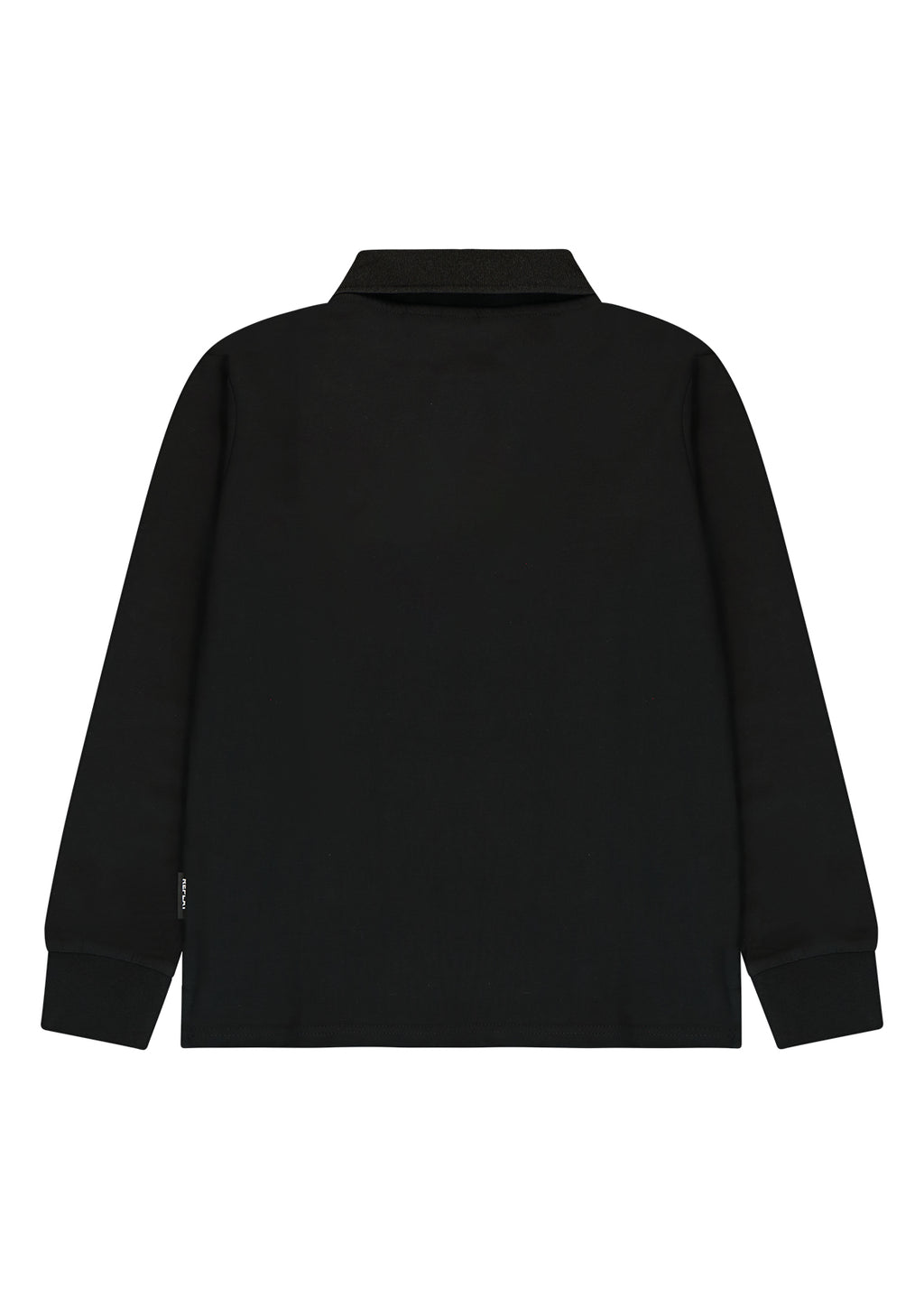 חולצת צווארון REPLAY שרוול ארוך לוגו מותגלילדים BLACK / 4Y