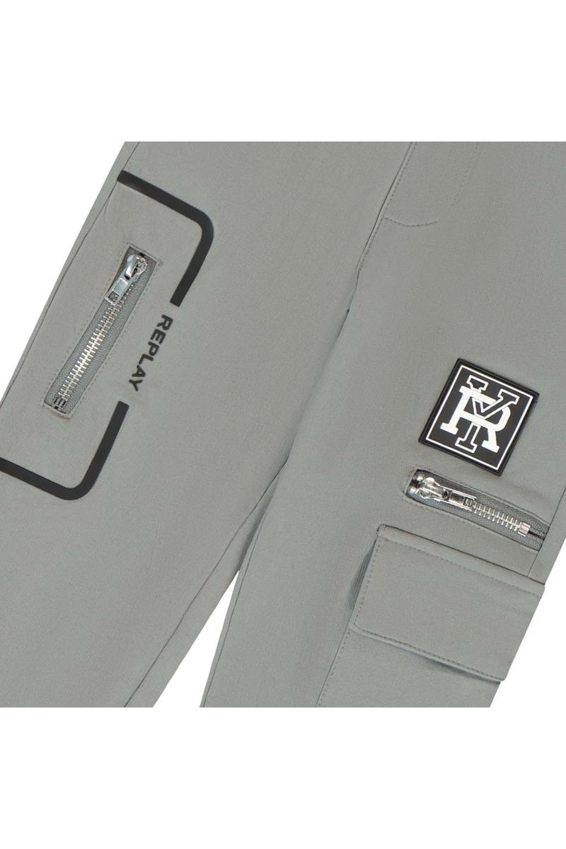 מכנסי דגמ"ח REPLAY רוכסן בצד לילדים Green / 4Y