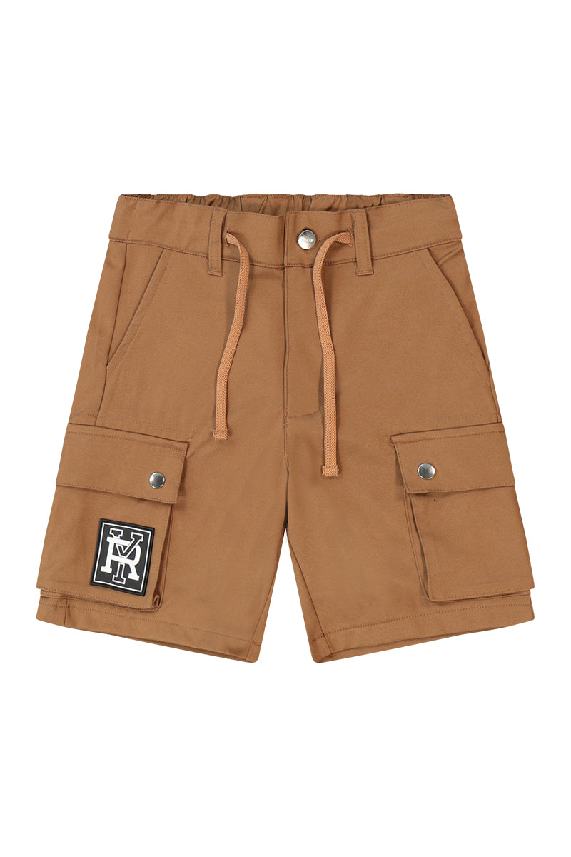 מכנסי ברמודה REPLAY כיסים בצד לילדים Brown / 4Y