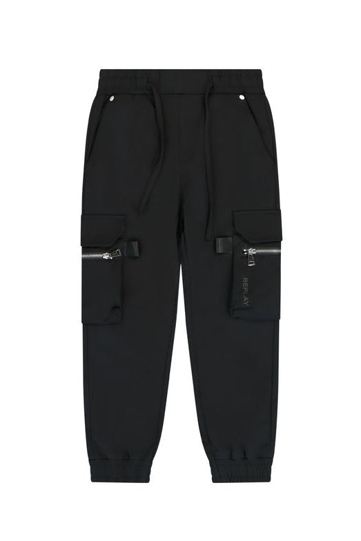 מכנסי דגמ"ח REPLAY כיסים בצדדים גומי לילדים