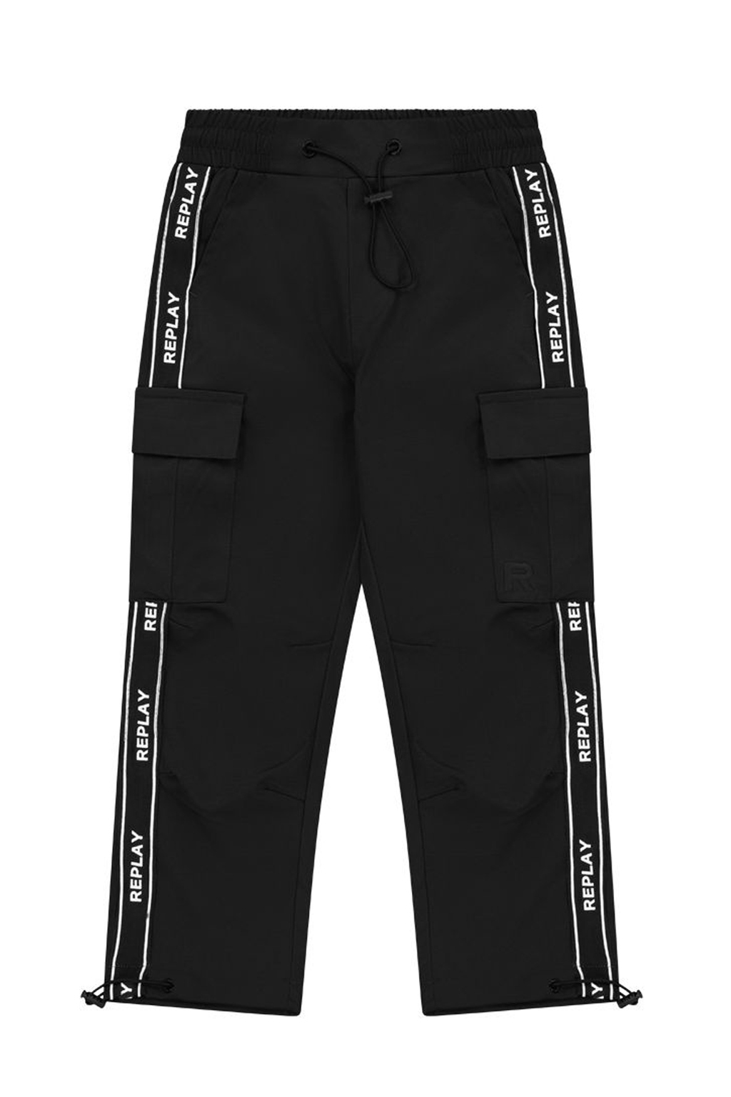 מכנסי דגמ"ח REPLAY כיסים בצדדים לוגו מותג לתינוקות