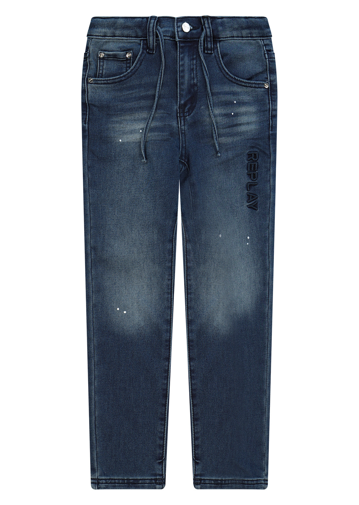 מכנסי ג'ינס REPLAY כיס מאחורה לילדים BLUE / 2Y