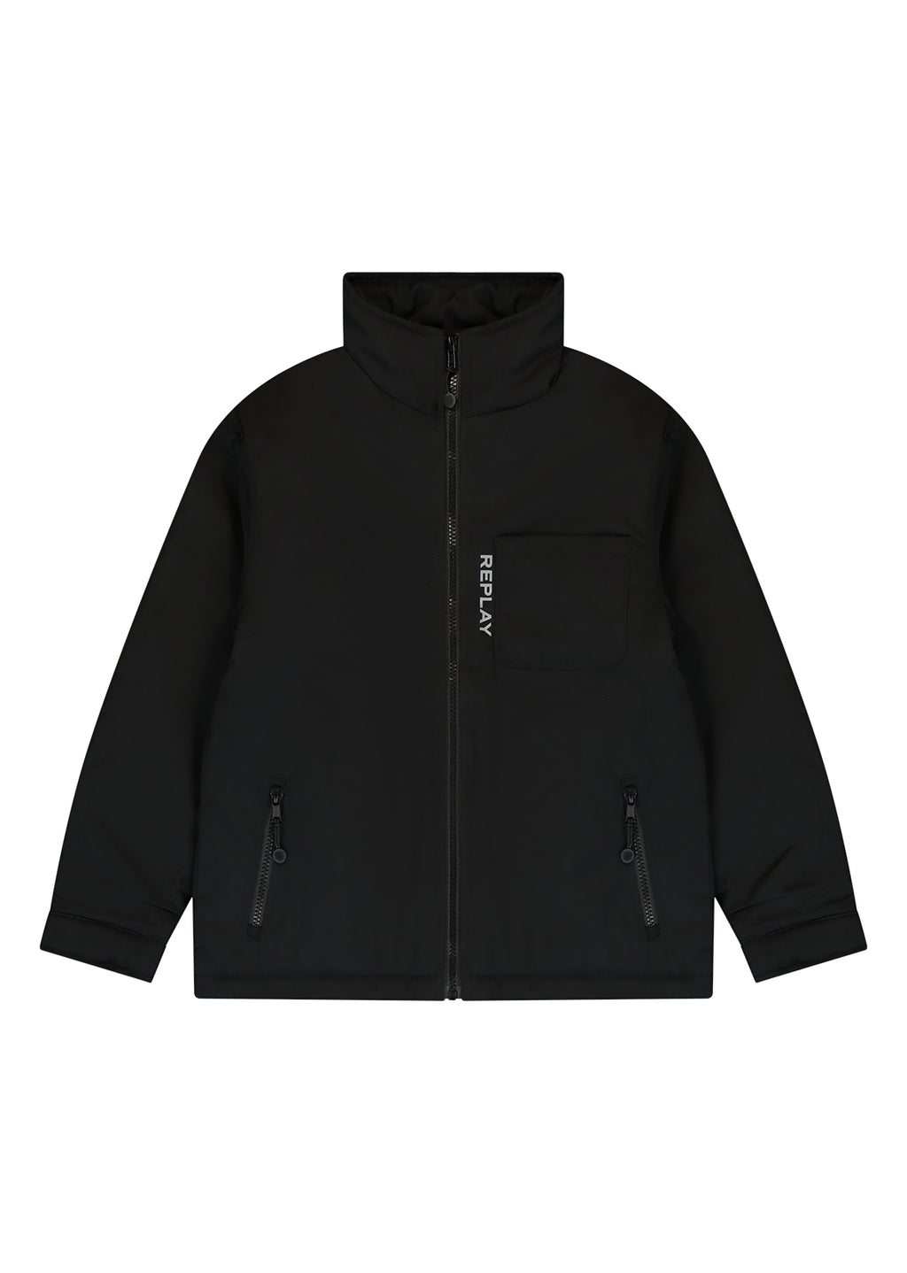 מעיל REPLAY כיס בצד עם רוכסן לילדים BLACK / 2Y