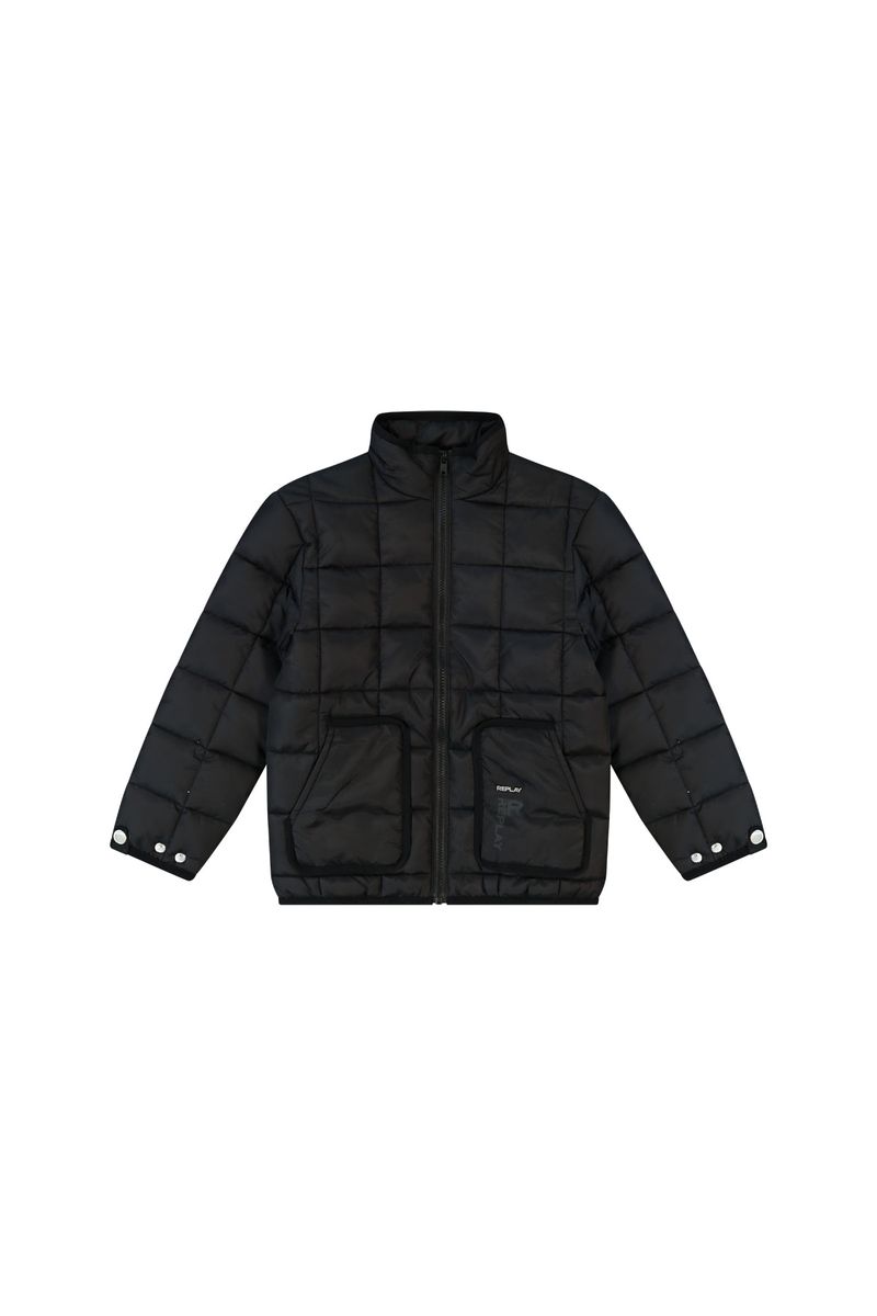 ג'קט REPLAY כיסים בצדדים עם רוכסן לילדים BLACK / 4Y