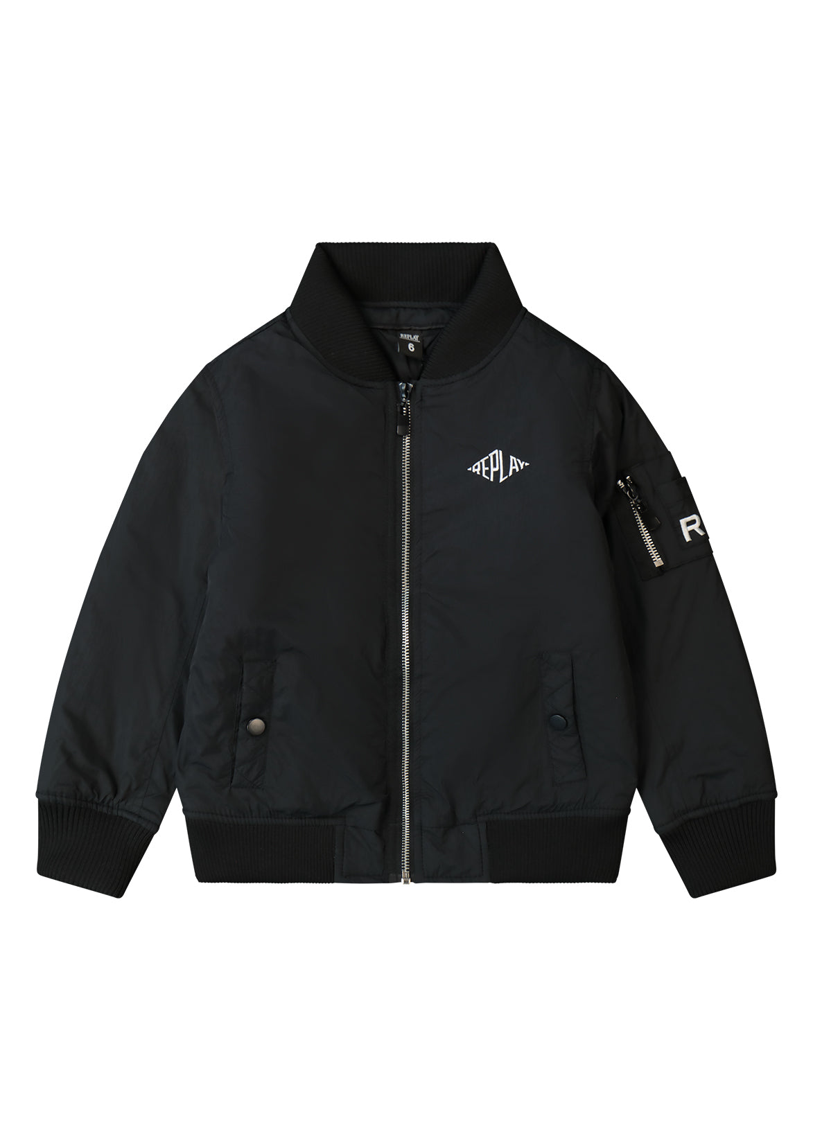ג'קט REPLAY קלאסי לוגו מותג בצד לילדים BLACK / 2Y