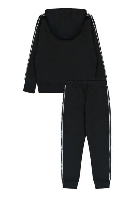 חליפת טרנינג REPLAY עם כובע לוגו מותג בשרוול לילדות