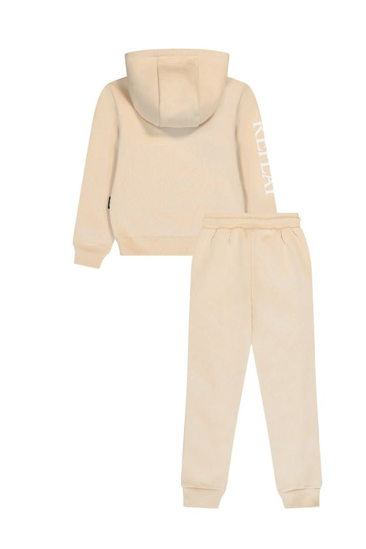 חליפת טרנינג REPLAY עם כובע ורוכסן לילדות BEIGE / 4Y