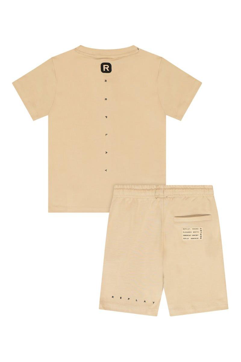 חליפת טריקו REPLAY לוגו מותג בגב לאורך לילדים White / 2Y