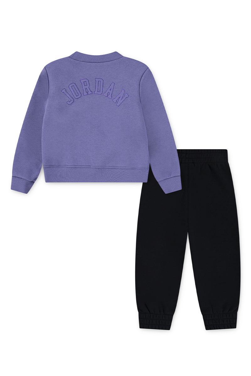 חליפת טרנינג JORDAN בעיטורי לוגו וכיתוב AIR לילדות