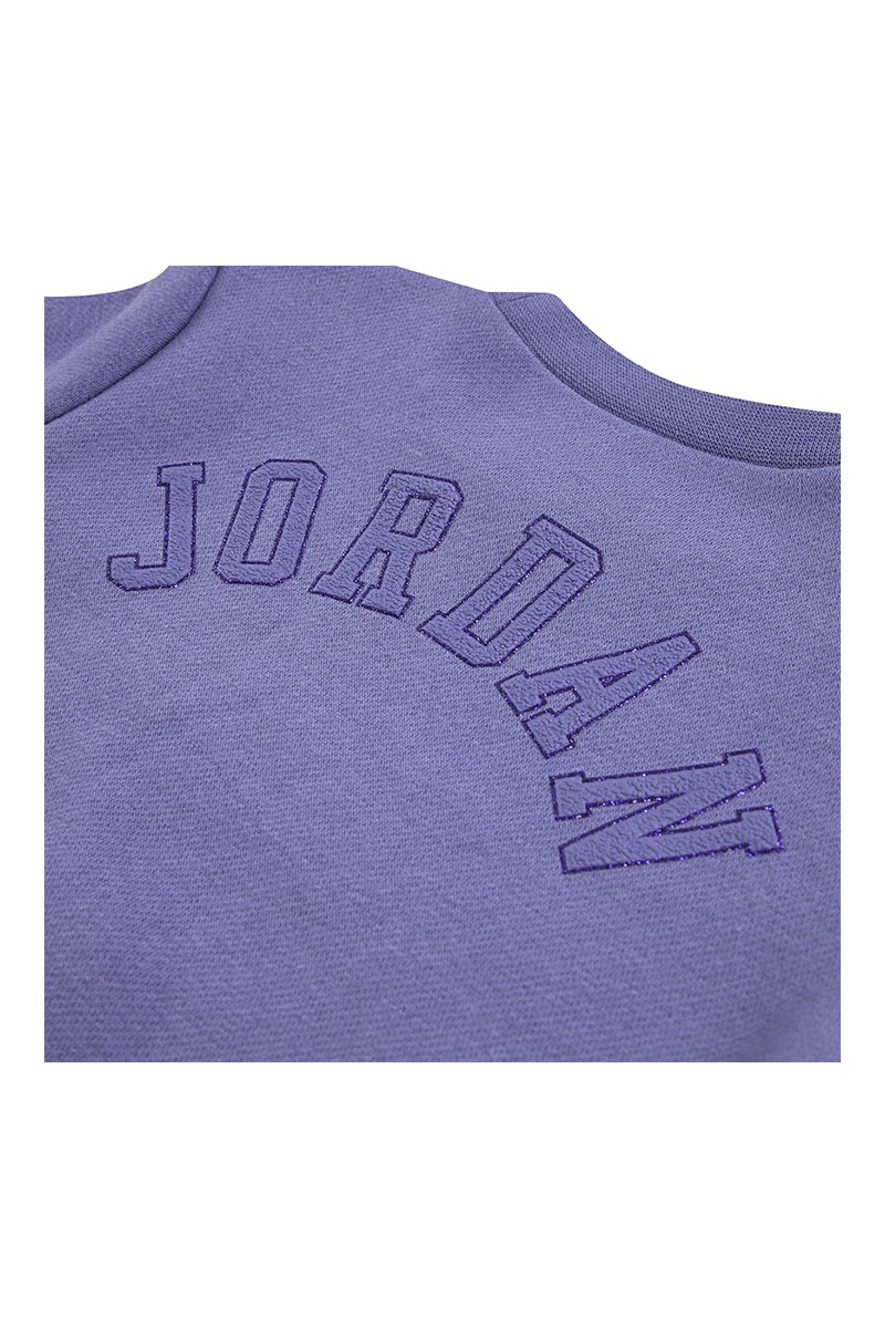 חליפת טרנינג JORDAN בעיטורי לוגו וכיתוב AIR לילדות