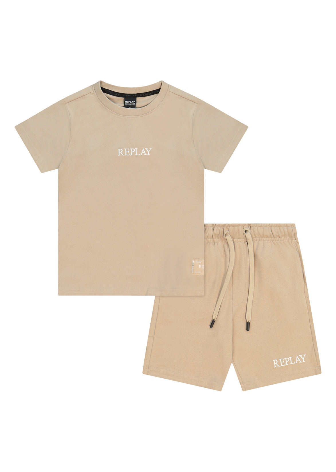 חליפת טריקו REPLAY רקמת RPLY לילדים BROWN / 4Y