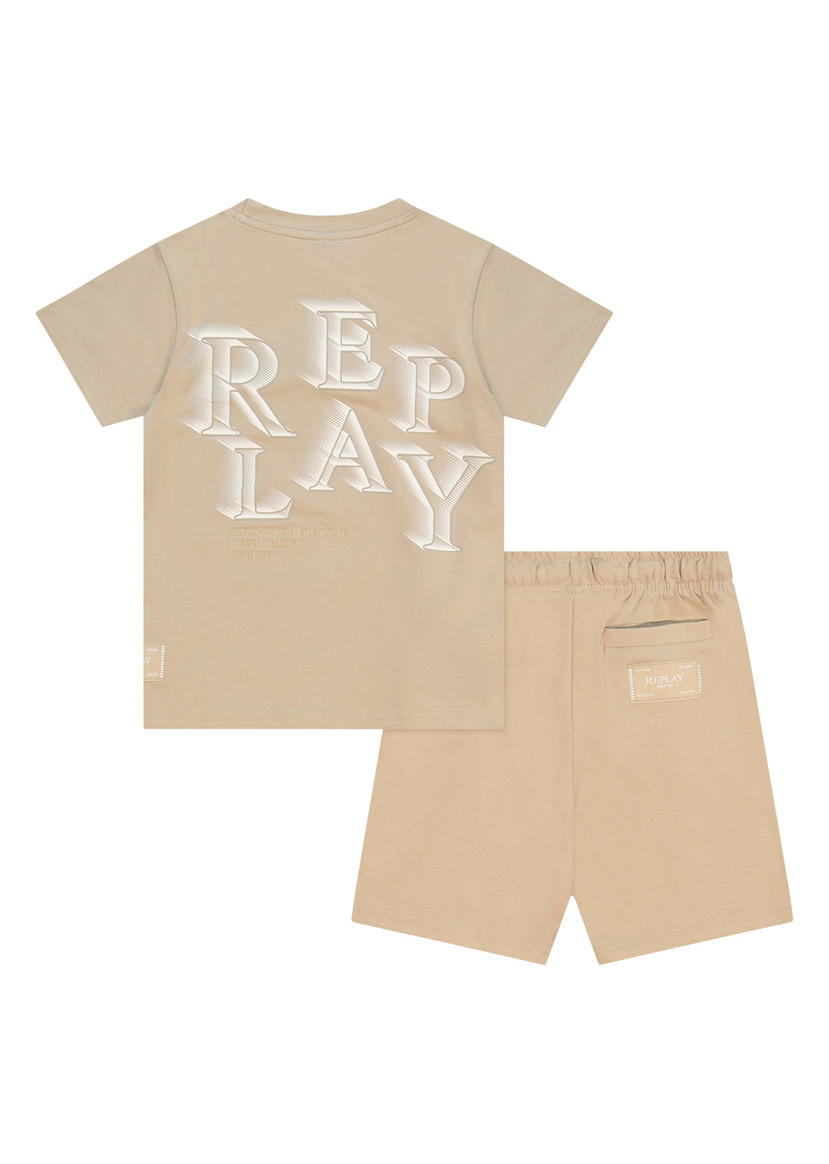 חליפת טריקו REPLAY רקמת RPLY לילדים BROWN / 4Y
