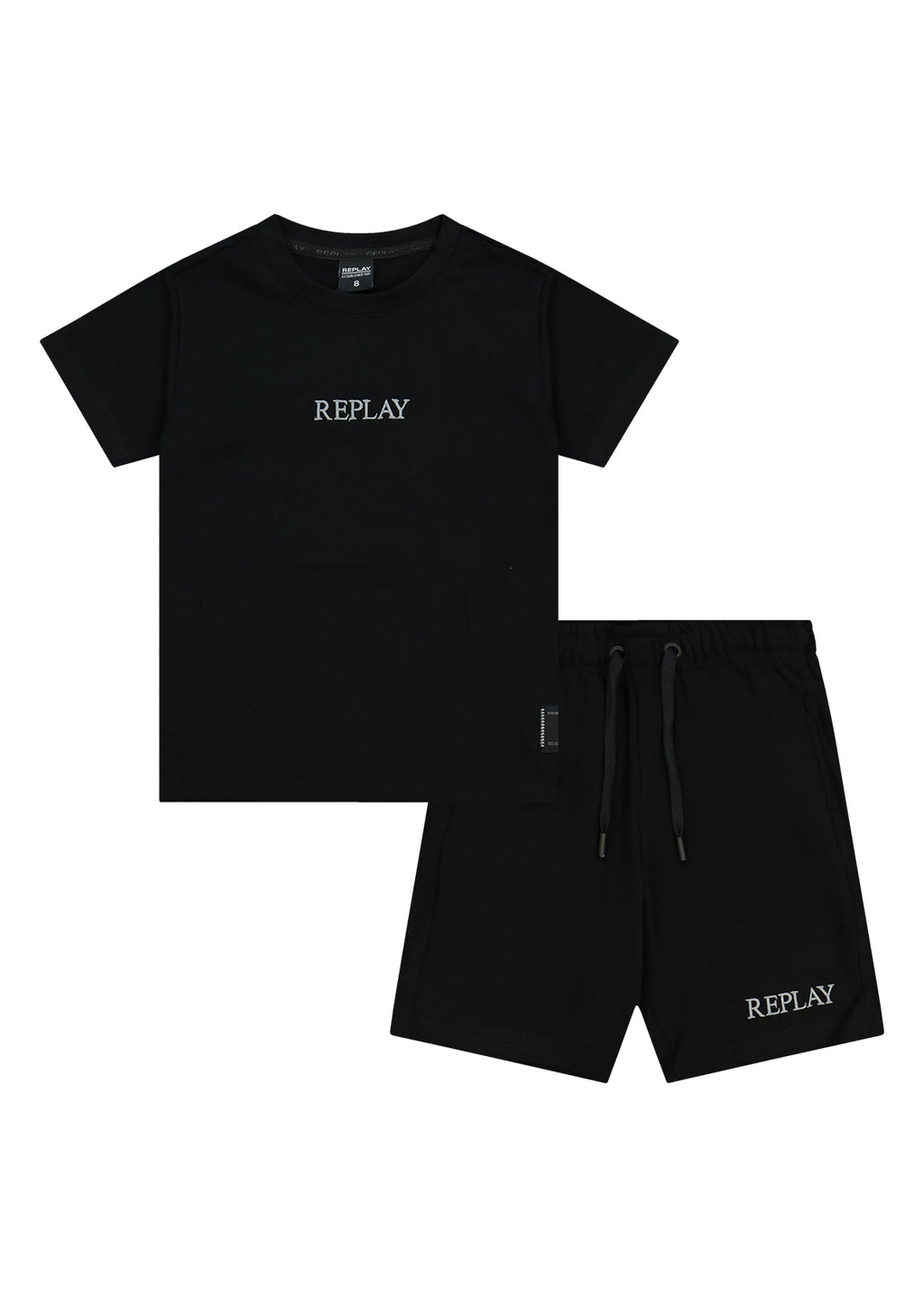 חליפת טריקו REPLAY רקמת RPLY לילדים BLACK / 4Y