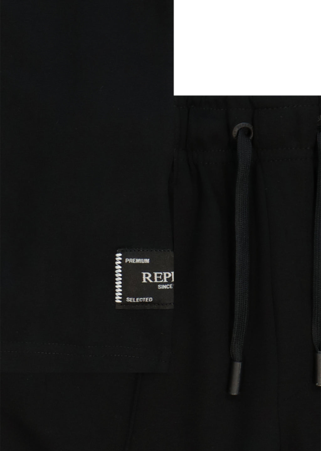 חליפת טריקו REPLAY לוגו RPLY בצד לילדים BLACK / 4Y